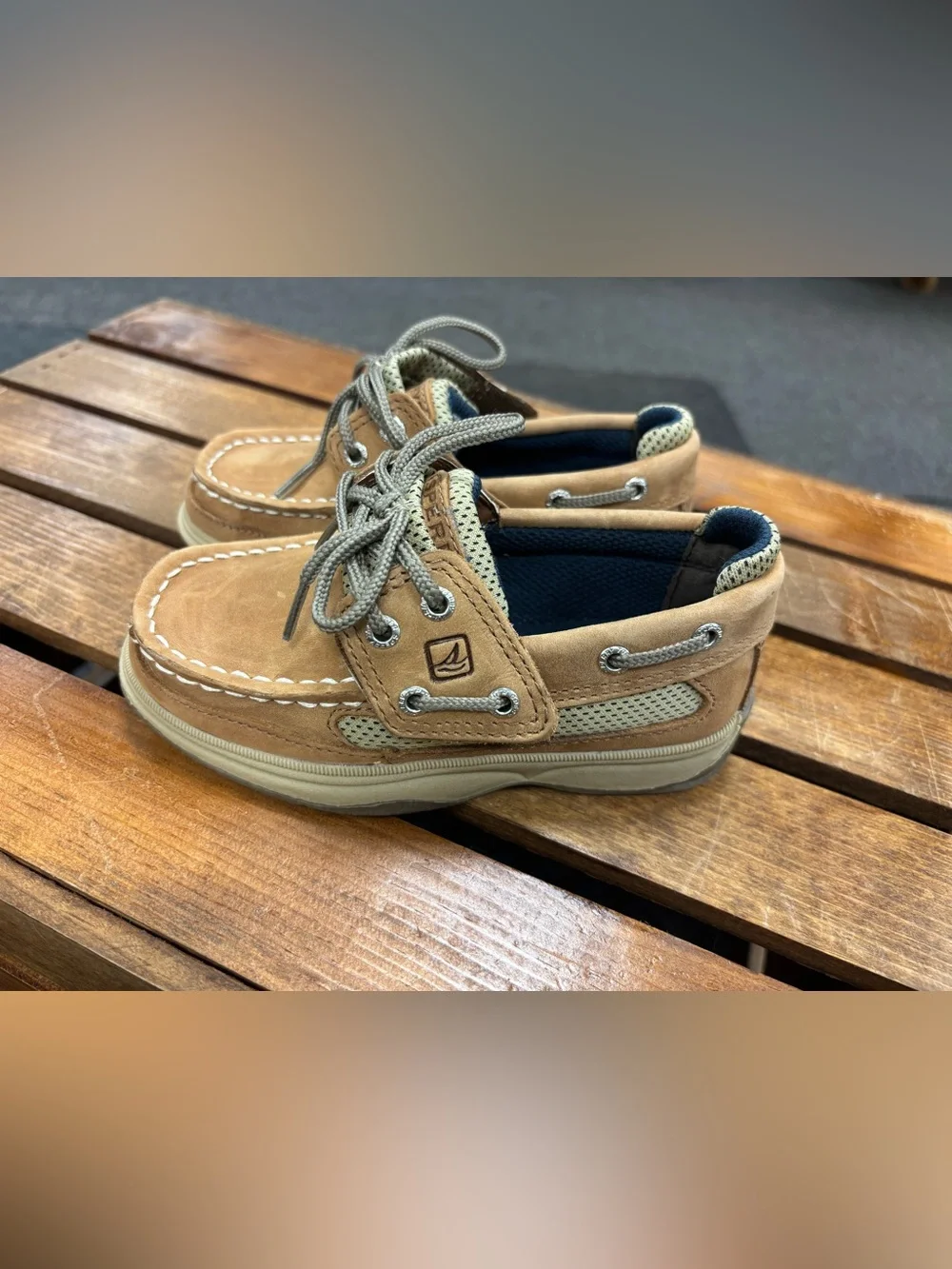 Sperry Kids Tan Boat Shoes